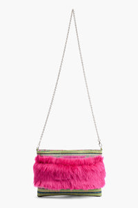 Pink Perfection Faux Fur Sling Bag