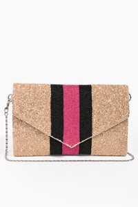 Rose Gold Envelope Clutch