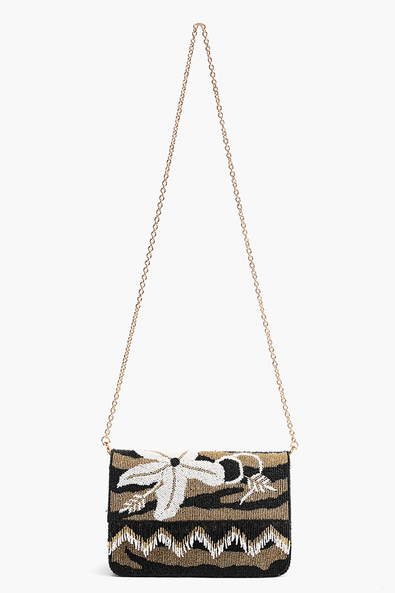 Glimmering Petals Crossbody Bag