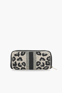 Buzzy Charm Beaded Zip Wallet