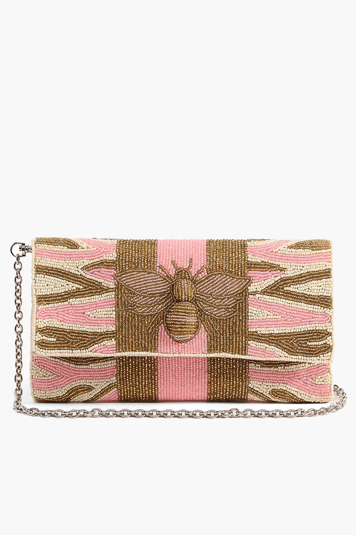 Blossom Buzz Pink Bee Clutch