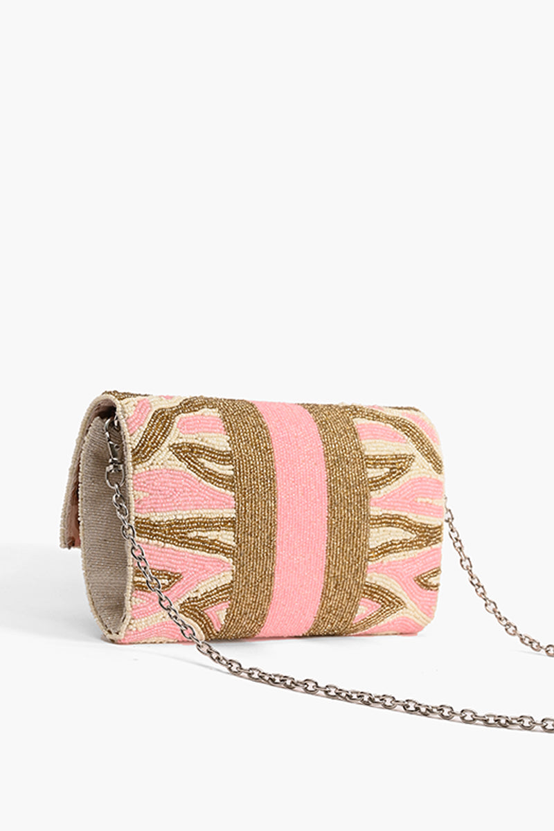 Blossom Buzz Pink Bee Clutch