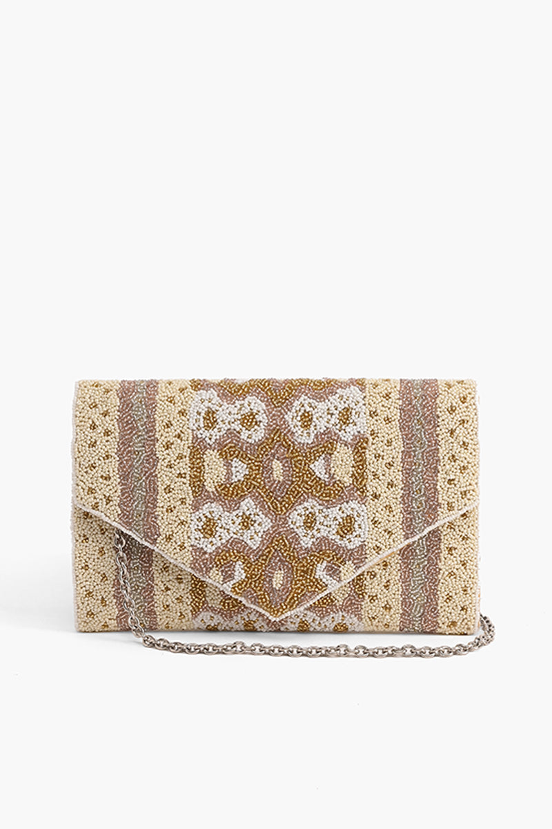 Beige Glamour Clutch