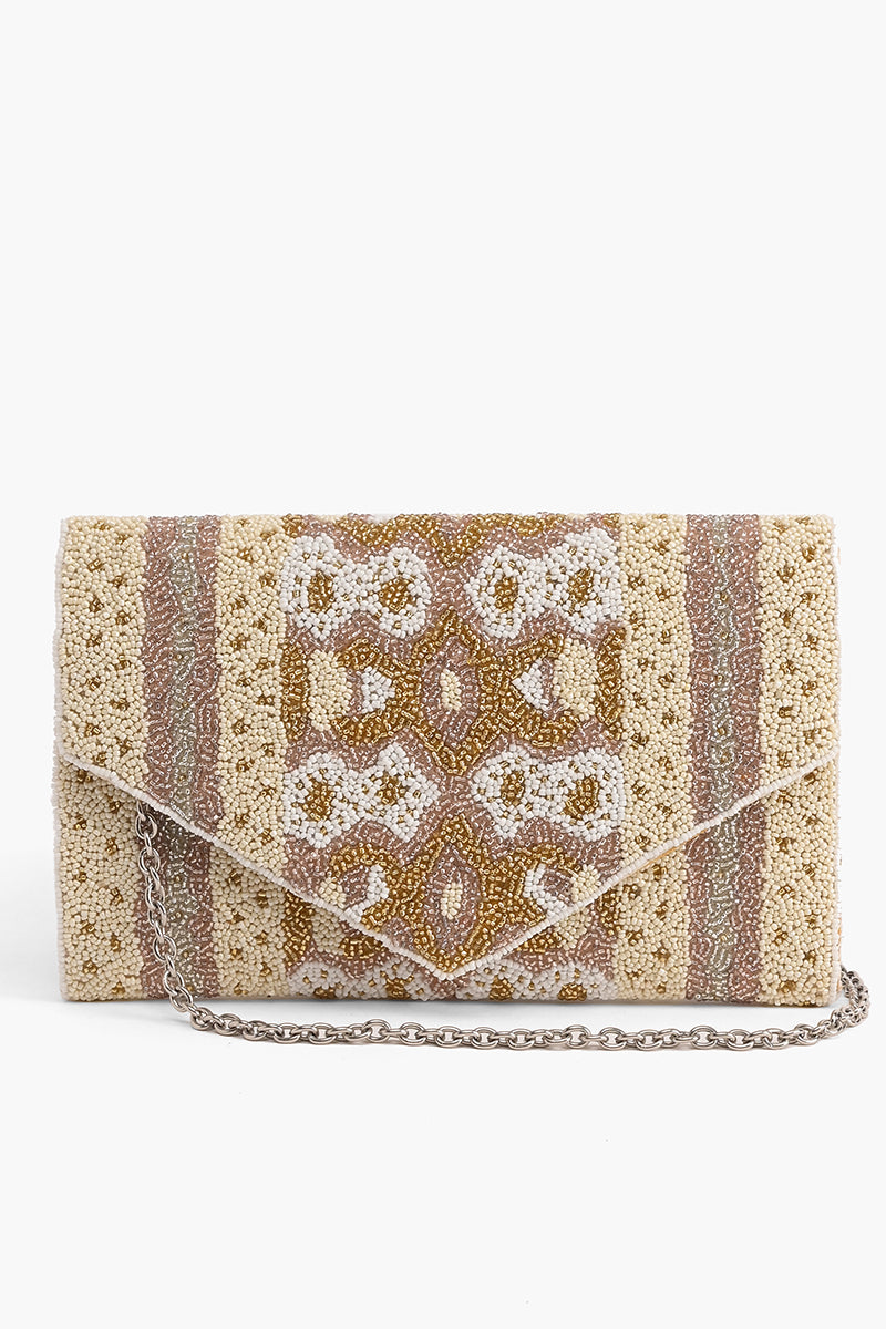 Beige Glamour Clutch