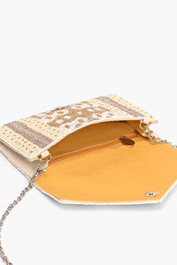 Beige Glamour Clutch