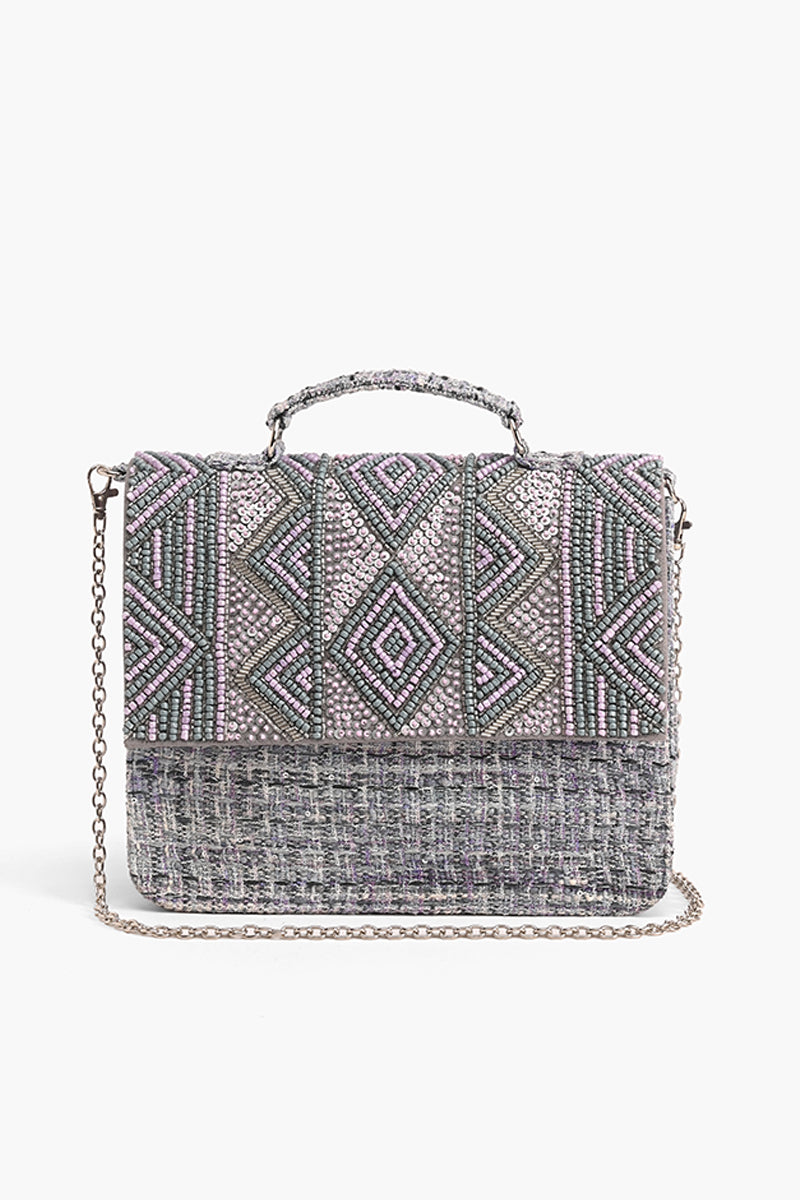 Lavender Mist Elegance Crossbody Handbag