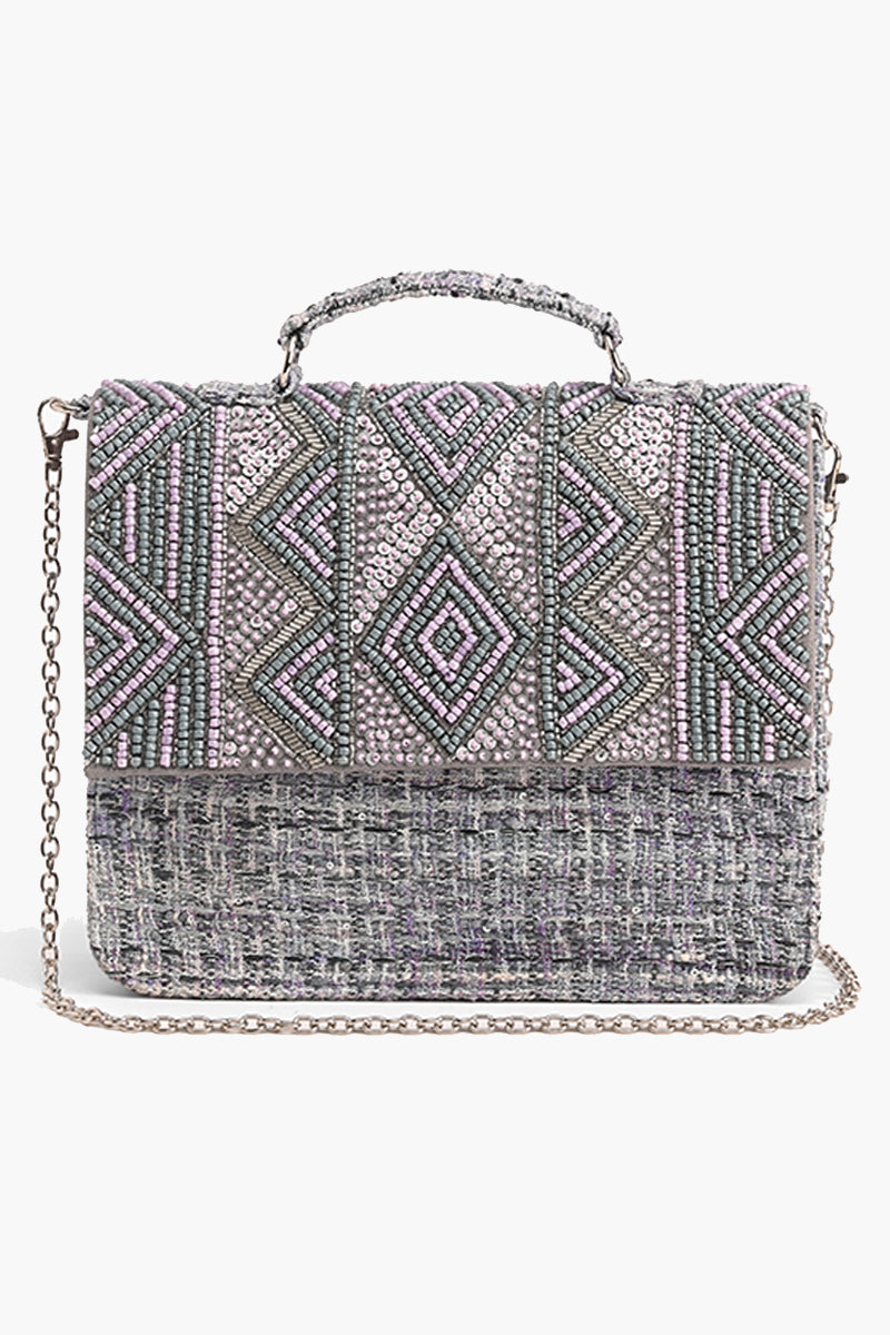 Lavender Mist Elegance Crossbody Handbag