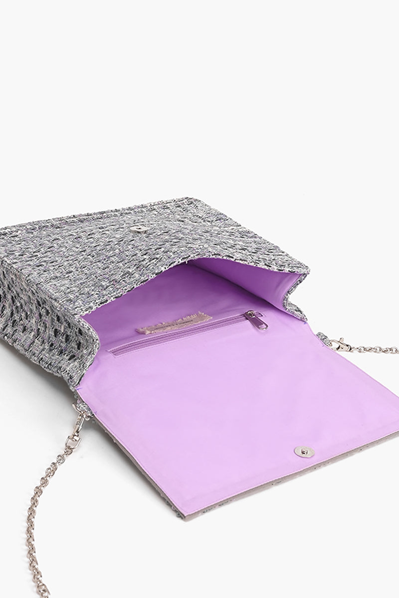 Lavender Mist Elegance Crossbody Handbag