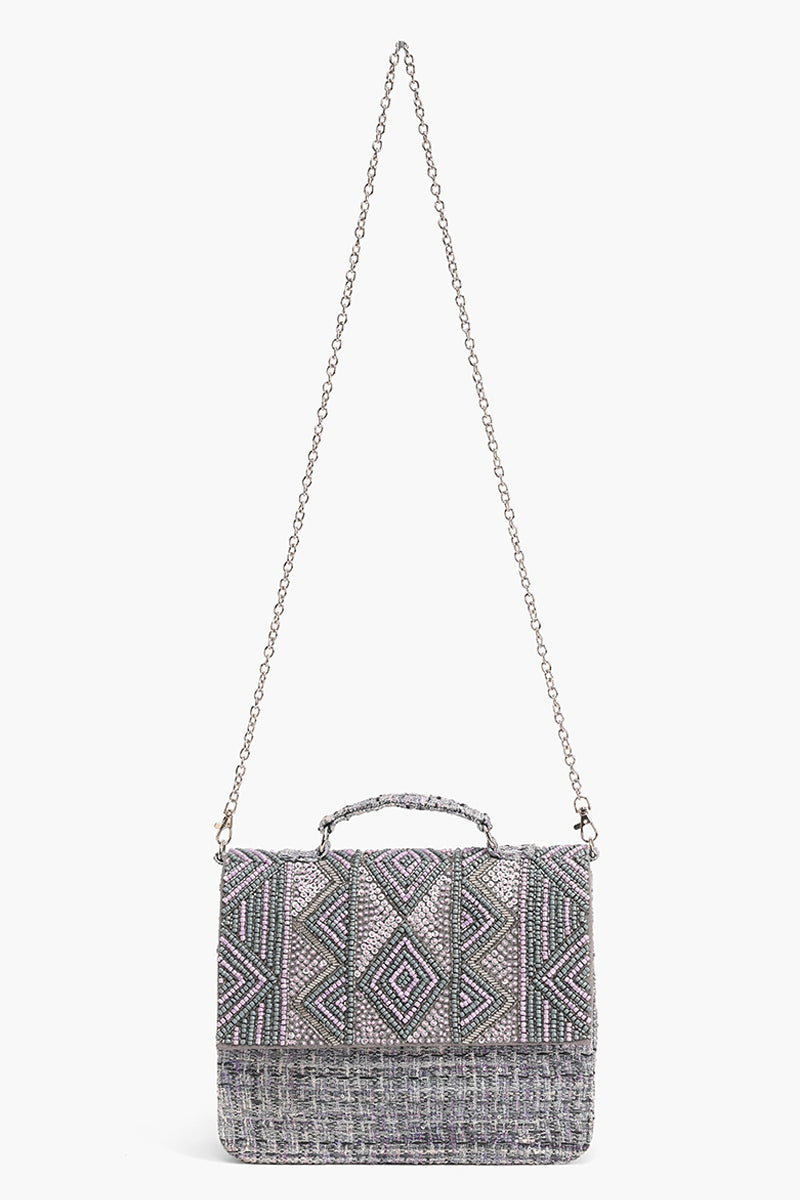 Lavender Mist Elegance Crossbody Handbag