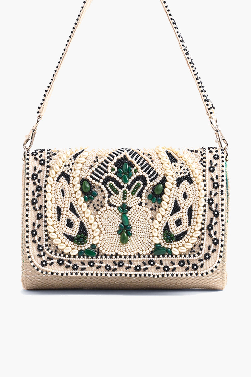 Emerald Elegance Shoulder Bag