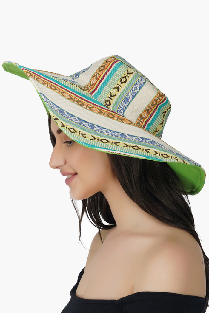 Artisan Stripe Sun Hat