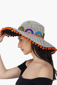 Artisan Zigzag Sun Hat