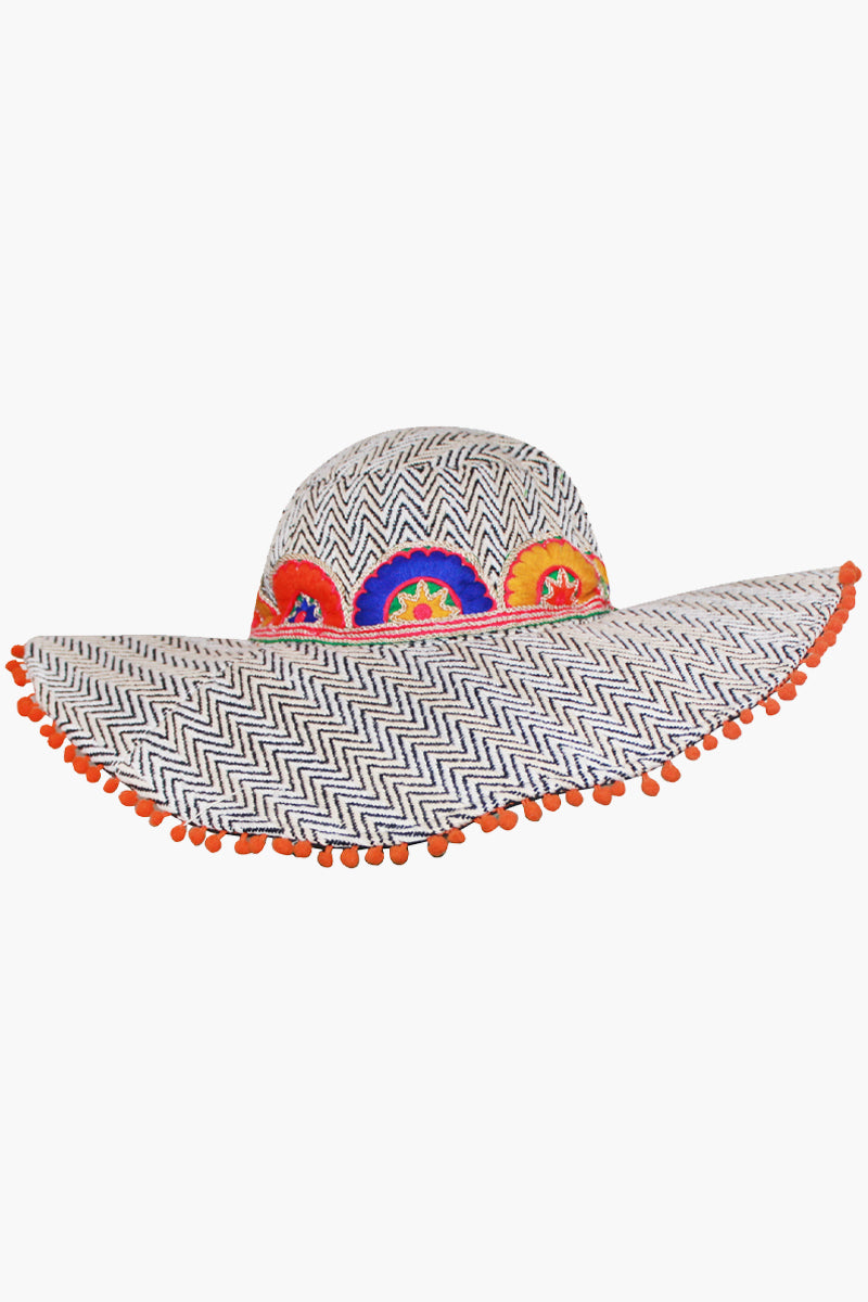 Artisan Zigzag Sun Hat