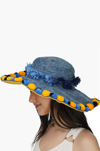 Denim Pop Sun Hat