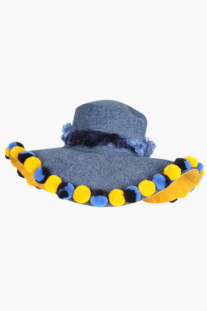 Denim Pop Sun Hat