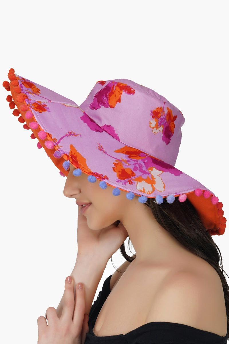 Painterly Petals Sun Hat