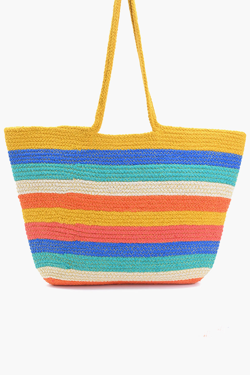 Rainbow Durrie Striped Tote