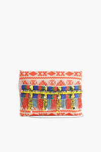 Paradise Beaded Clutch