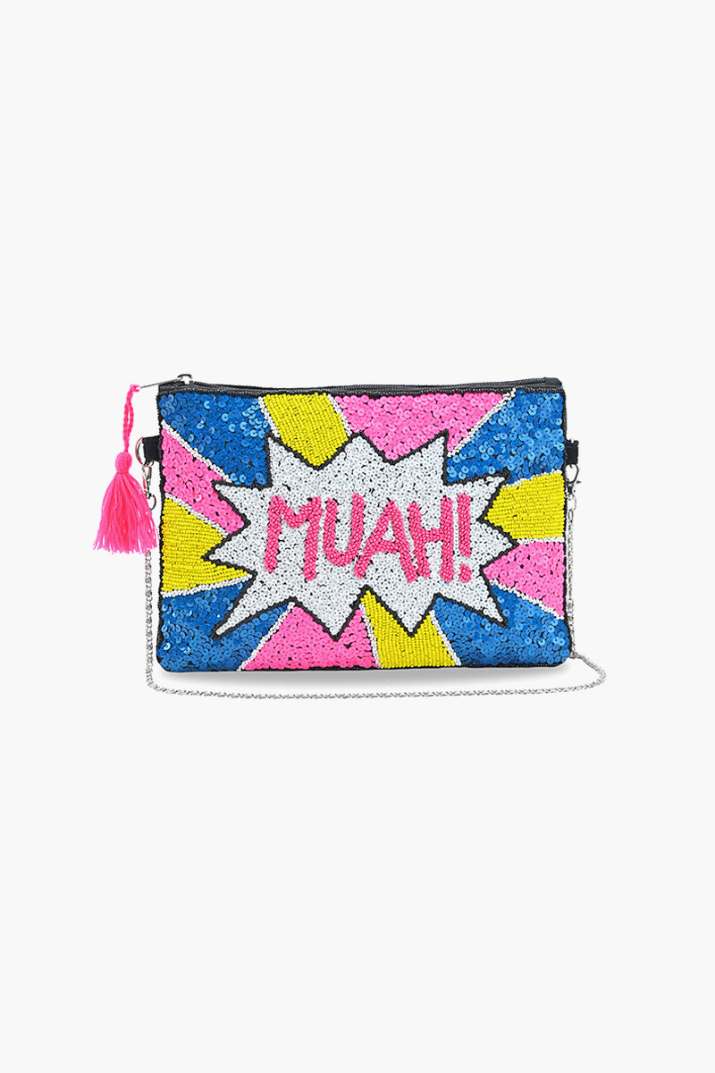 MUAH Embellished Colorful Sling Bag