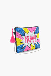 MUAH Embellished Colorful Sling Bag