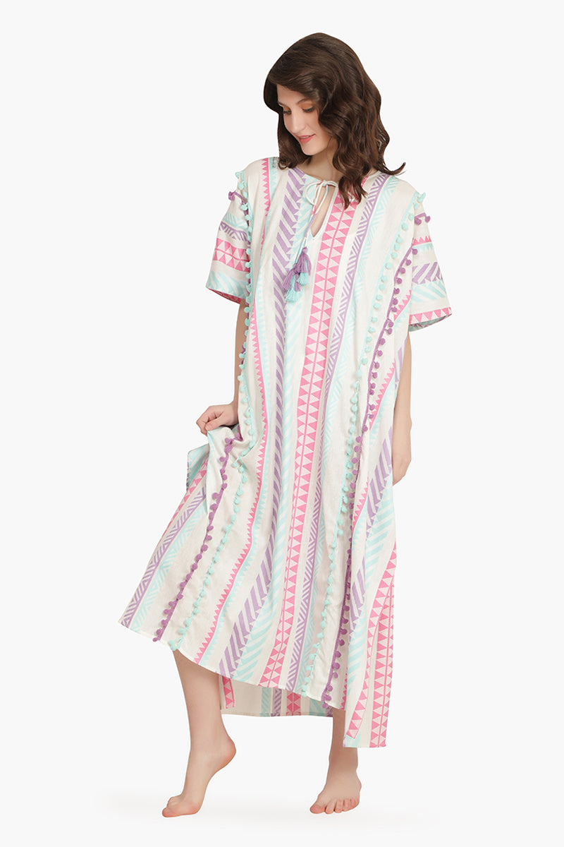 Serene Sunset Kaftan Dress