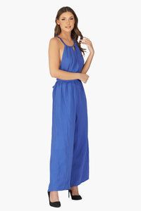 The Nautical Blue Cotton Jumpsuit