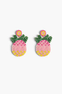 Pineapple Beaded Earrings