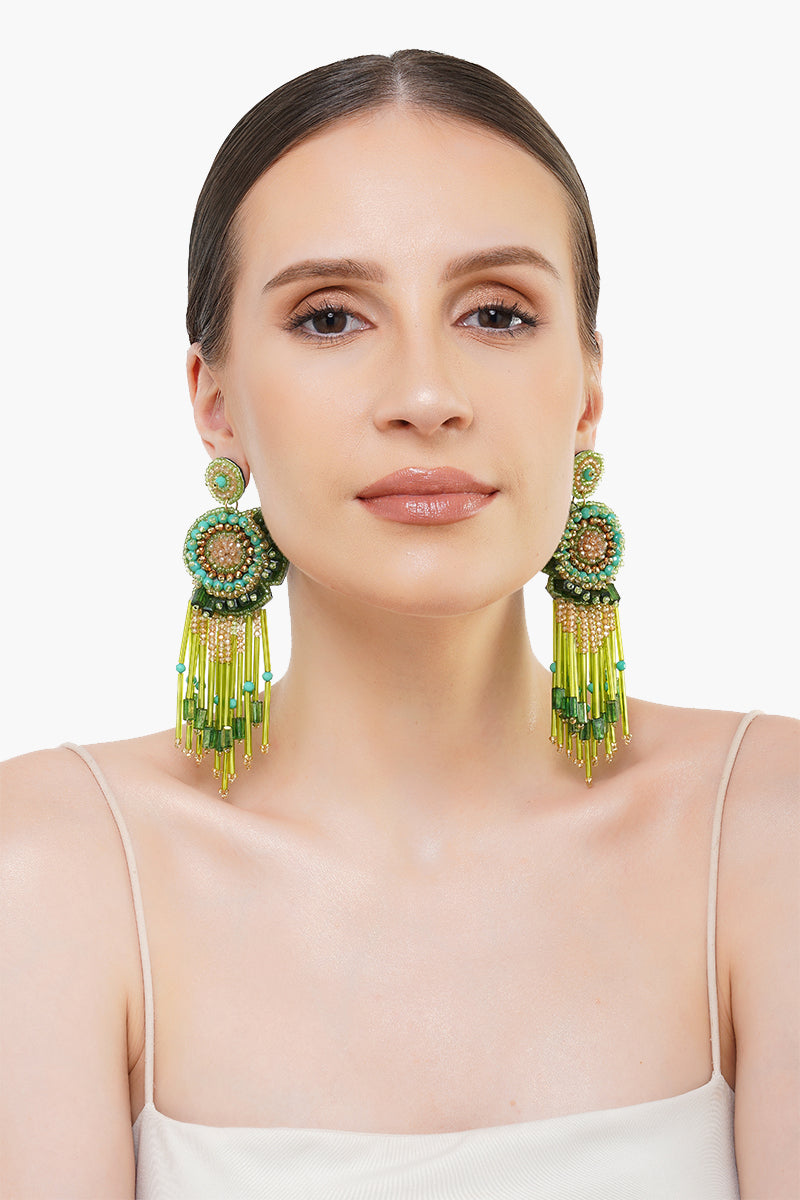 Glam Sham Beaded Earrings