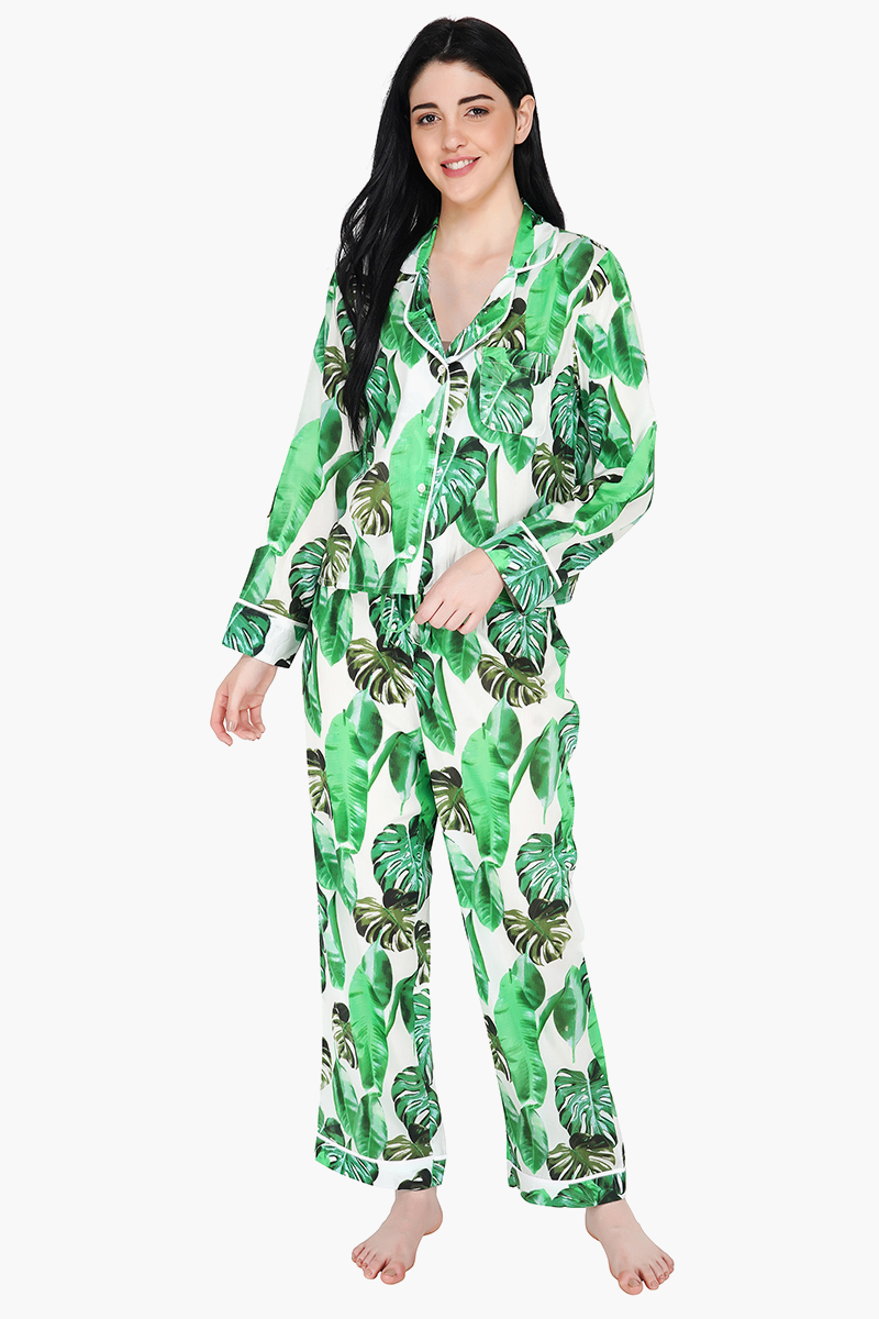 Tropical Printed Loungewear Set