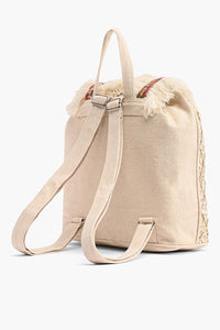 Cloud Cream Embellished Backpack