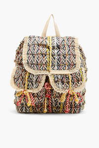 Frayed Knot Drawstring  Backpack