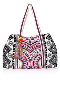 Multicolor Cotton Multi Purpose Tote Bag