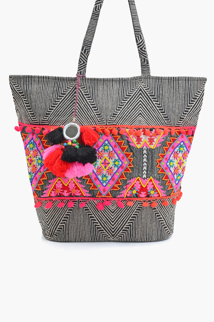 Bandana Embellished Bucket Tote