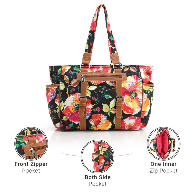 Poppy Paradise Tote Bag