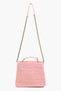 Chic Rose Embellished Crossbody Bag