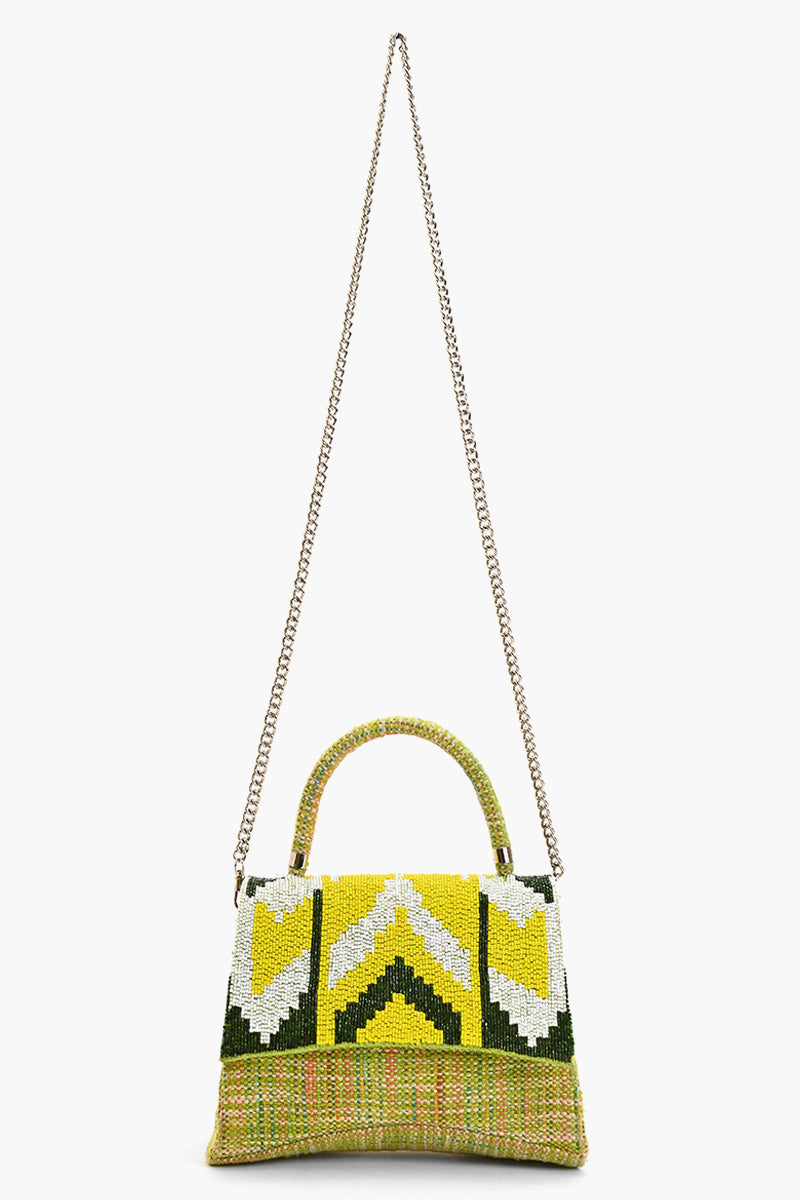 Geometric Marvels Chic Handbag