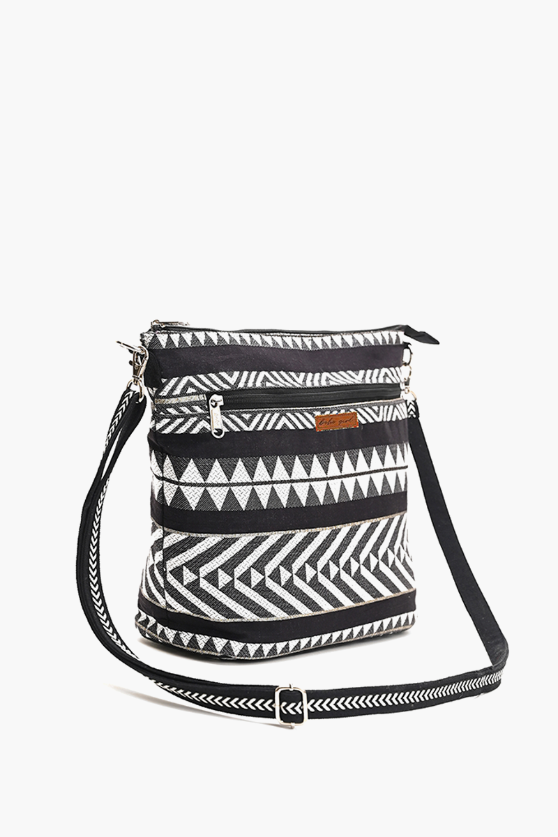 Geometric Charm Messenger Bag