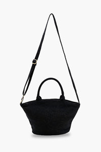 Honeybee Embellished Mini Bucket Bag - Blue