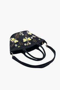 Honeybee Embellished Mini Bucket Bag - Yellow