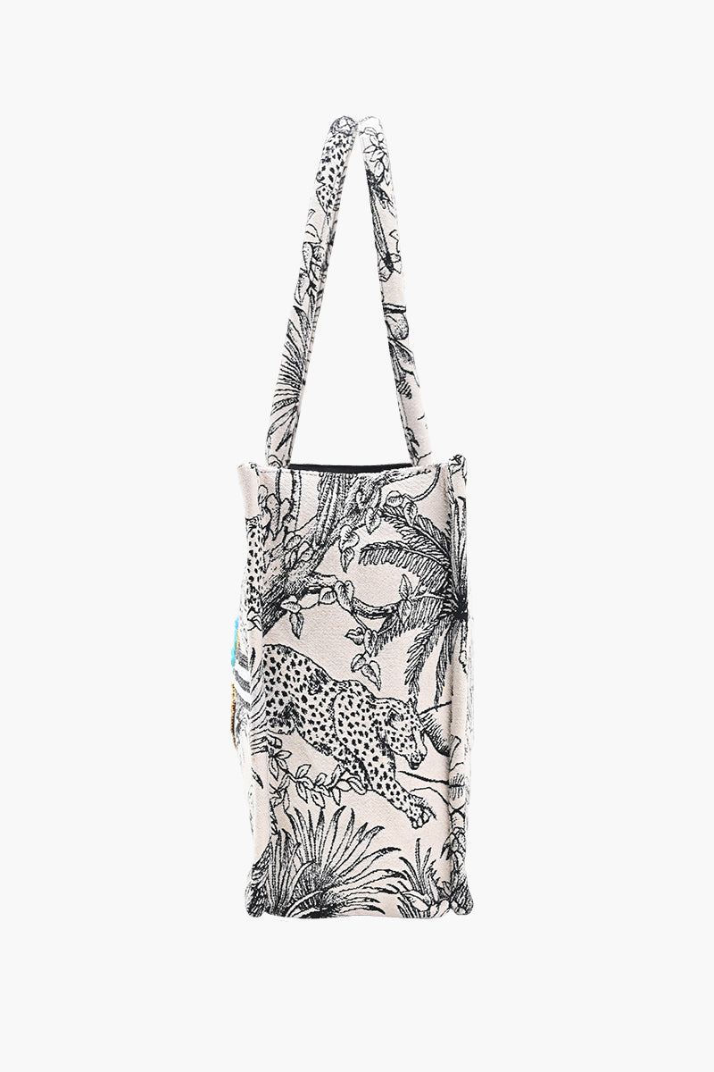 Jungle Jamboree Structured Tote Bag