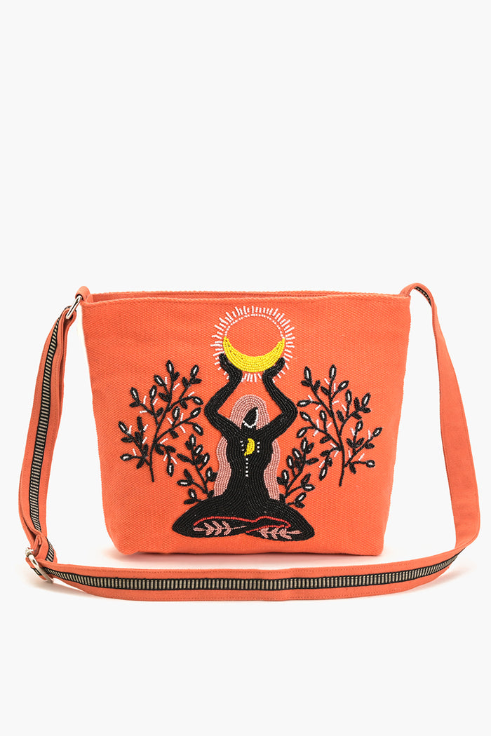 Orange Bliss Yoga Messenger Bag