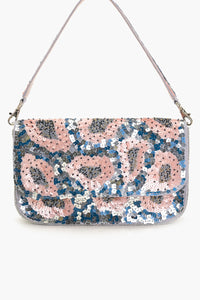 Sequin Bloom Clutch