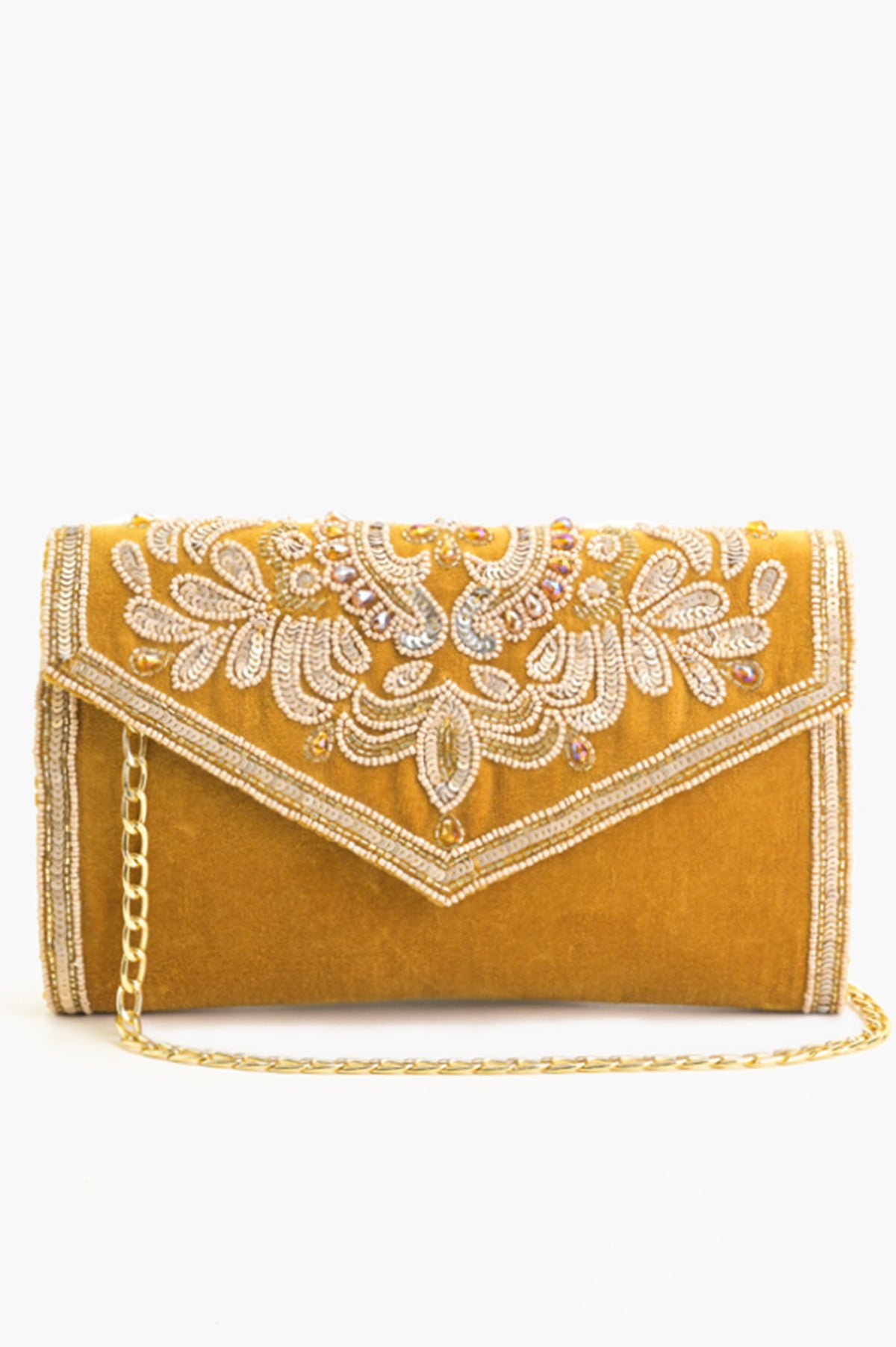 Regal Radiance Clutch-Musturd