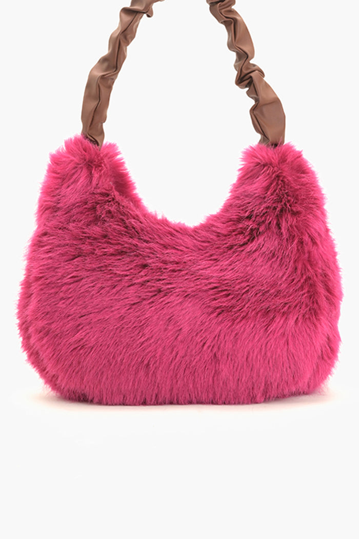 Frosted Fuchia Hobo Bag