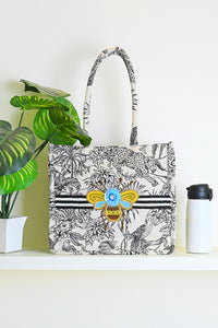 Jungle Jamboree Structured Tote Bag