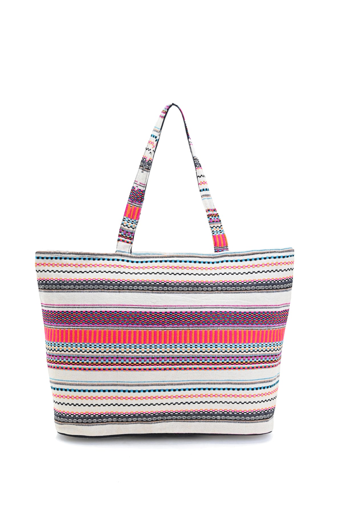 Boho Girl Vibrant Jacquard Tote Bag