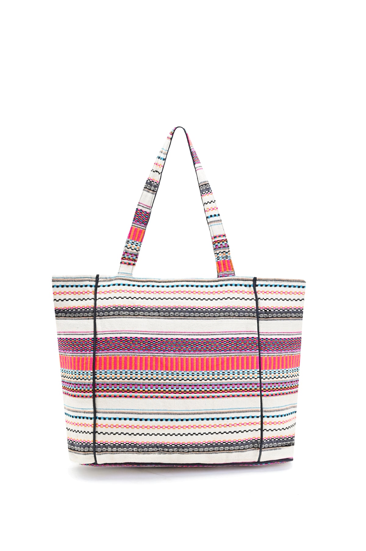 Boho Girl Vibrant Jacquard Tote Bag