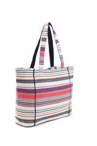 Boho Girl Vibrant Jacquard Tote Bag