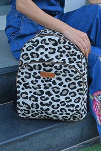 Classic Leopard Print Backpack