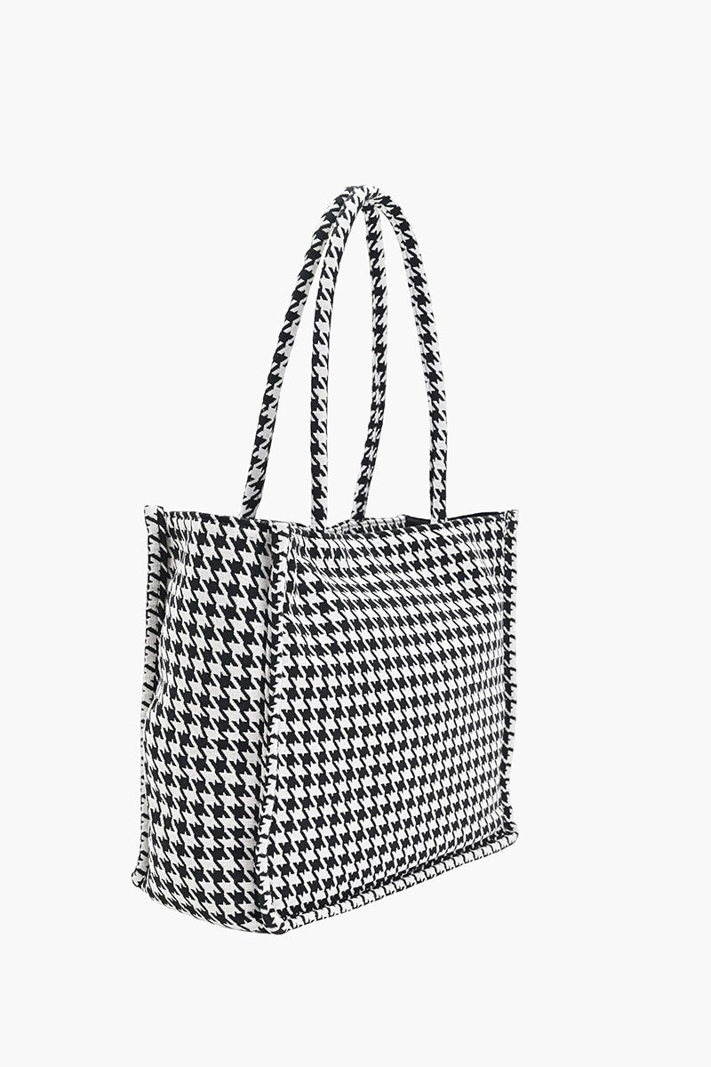 Houndstooth Tote Bag